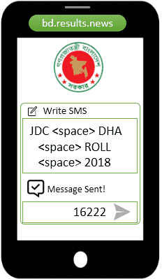 How to check JDC Result 2023 Via Mobile SMS?