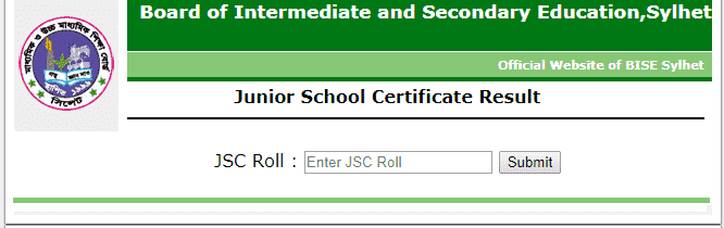 result.sylhetboard.gov.bd JSC Result 2024