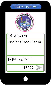 Barisal Board SSC Result 2024 Via SMS