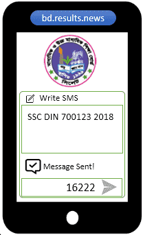Dinajpur Board SSC Result 2023 via SMS