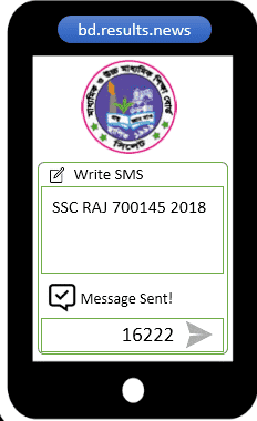 Rajshahi Board SSC Result 2023 via SMS