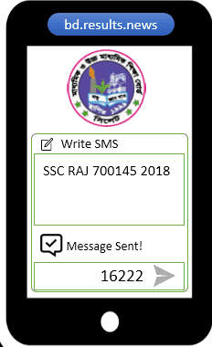 Rajshahi Board SSC Result 2024 via SMS